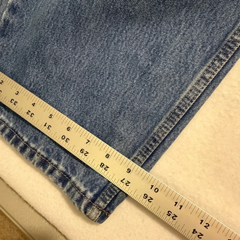 Levis 550 Relaxed Fit Tapered Leg Jeans Mens 44x36 Medium Wash Blue Denim